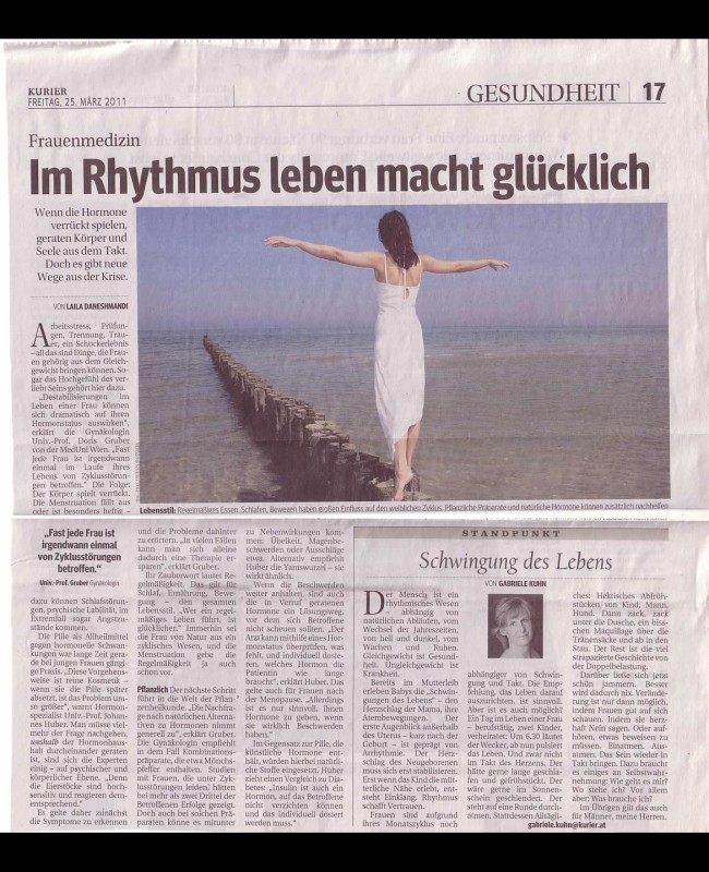 Artikel Im Rhythmus leben macht glücklich
