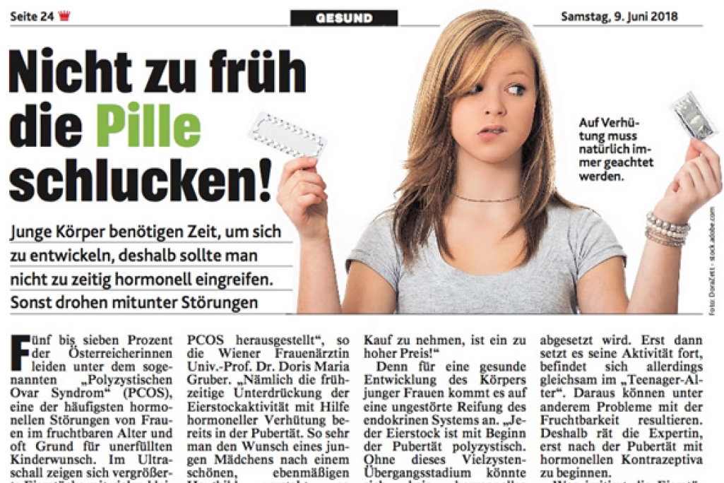 Artikel Nicht zu früh die Pille schlucken