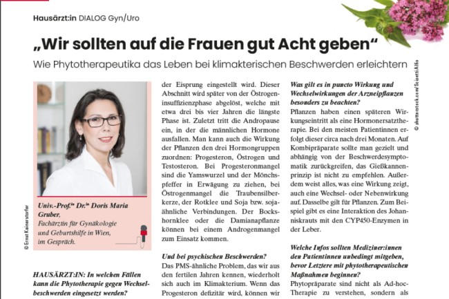 Portrait von Frauenärztin Dr. Doris Maria Gruber